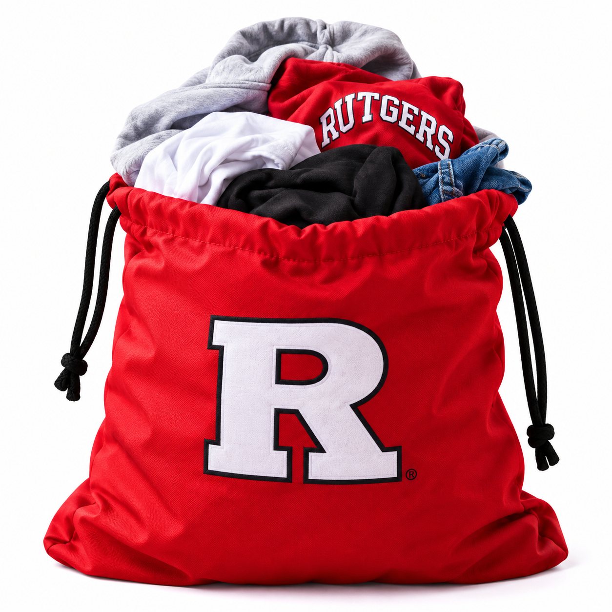 One Rutgers laundry bag